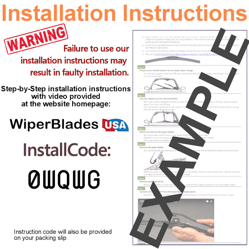 Install Instructions & video for 2010 BMW X3 Tempest Elite Wiper Blades - WiperBladesUSA