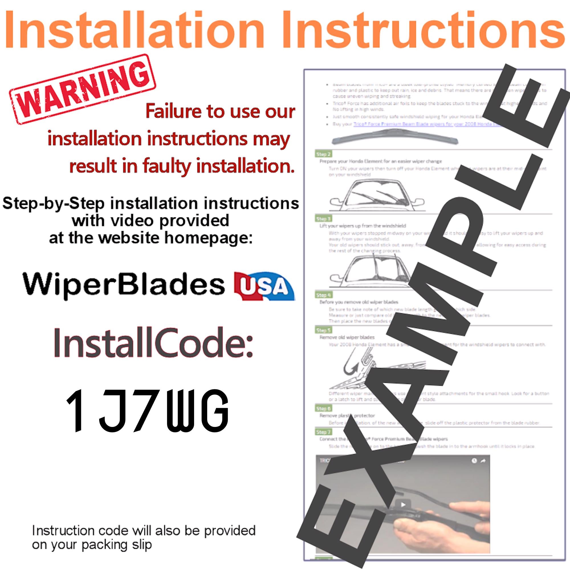 Install Instructions & video for 2013 Buick Verano Tempest Elite Wiper Blades - WiperBladesUSA