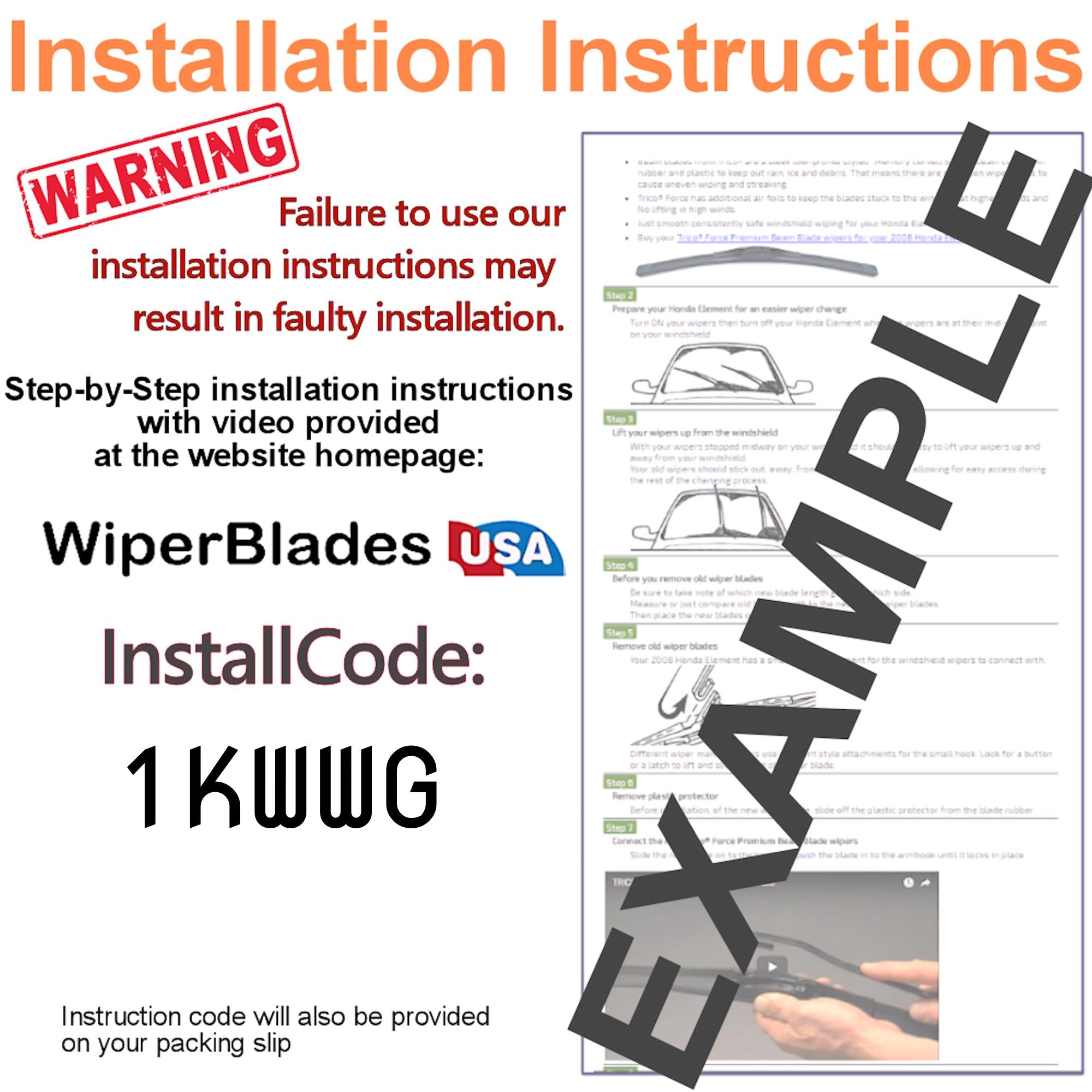 Install Instructions & video for 2012 Cadillac Escalade ESV Pulse Wiper Blades - WiperBladesUSA