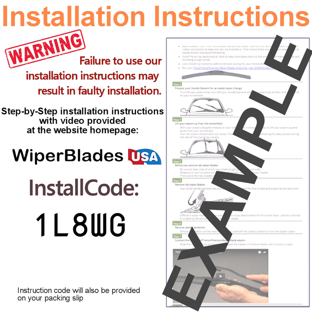 Install Instructions & video for 2008 Cadillac Escalade ESV Pulse Wiper Blades - WiperBladesUSA