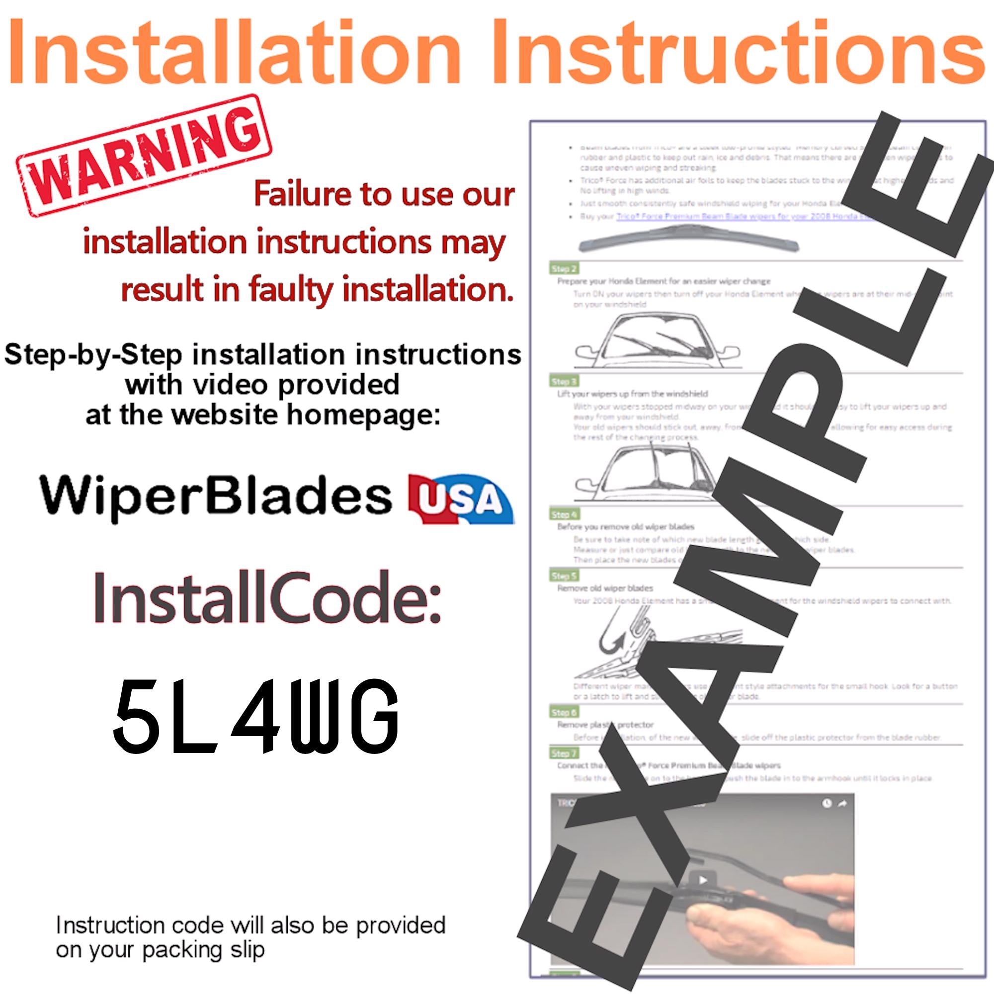 Install Instructions & video for 2005 GMC Sierra 2500 HD Pulse Wiper Blades - WiperBladesUSA