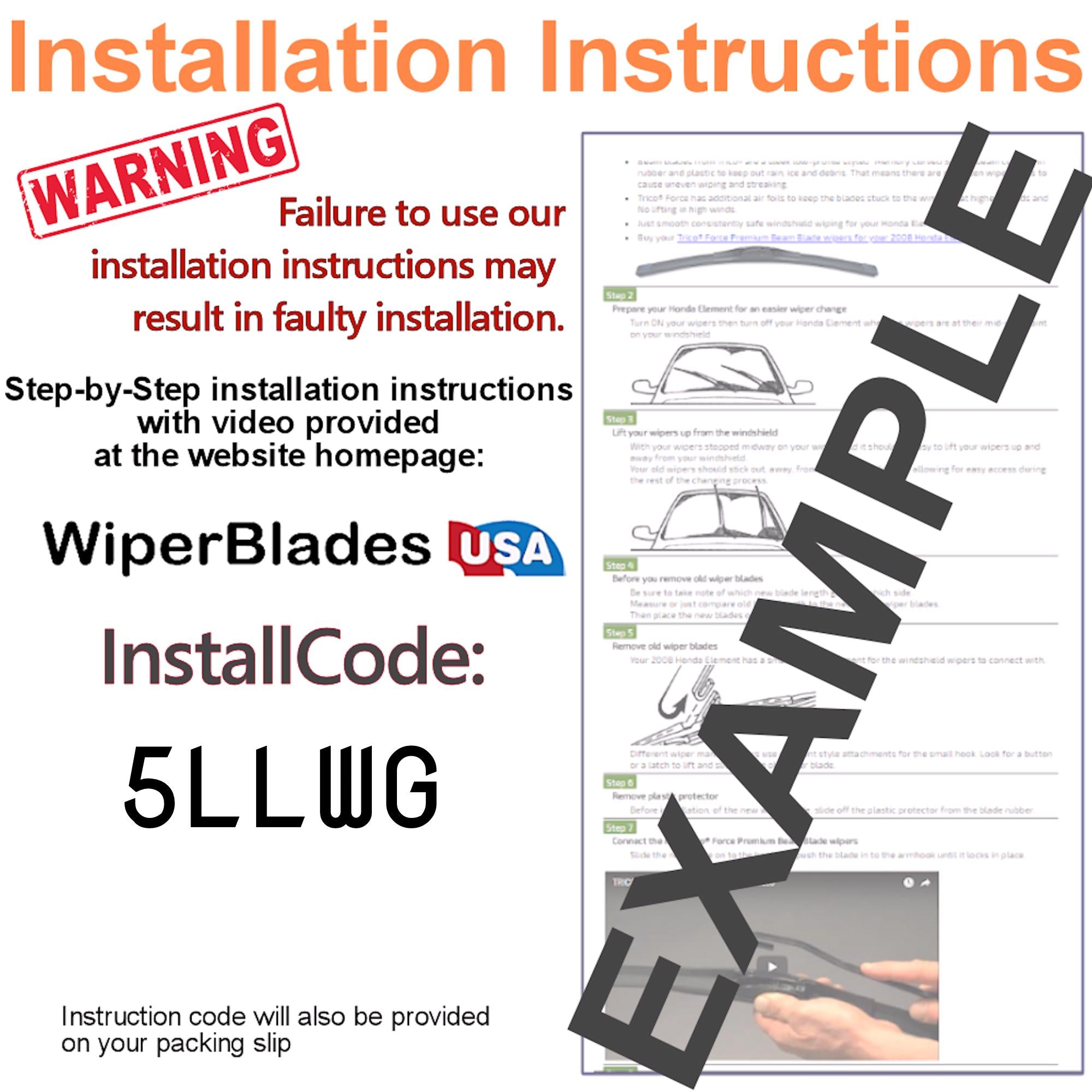 Install Instructions & video for 2001 GMC Sierra 1500 HD Pulse Wiper Blades - WiperBladesUSA