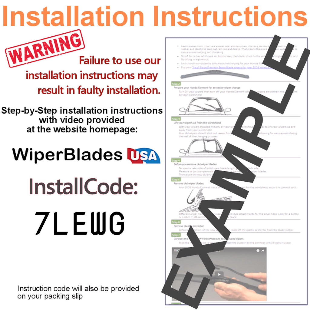 Install Instructions & video for 2008 Lexus RX350 Pulse Wiper Blades - WiperBladesUSA