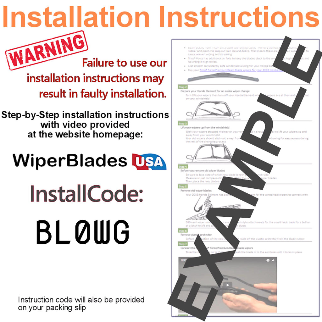 Install Instructions & video for 2002 Suzuki XL-7 Pulse Wiper Blades - WiperBladesUSA