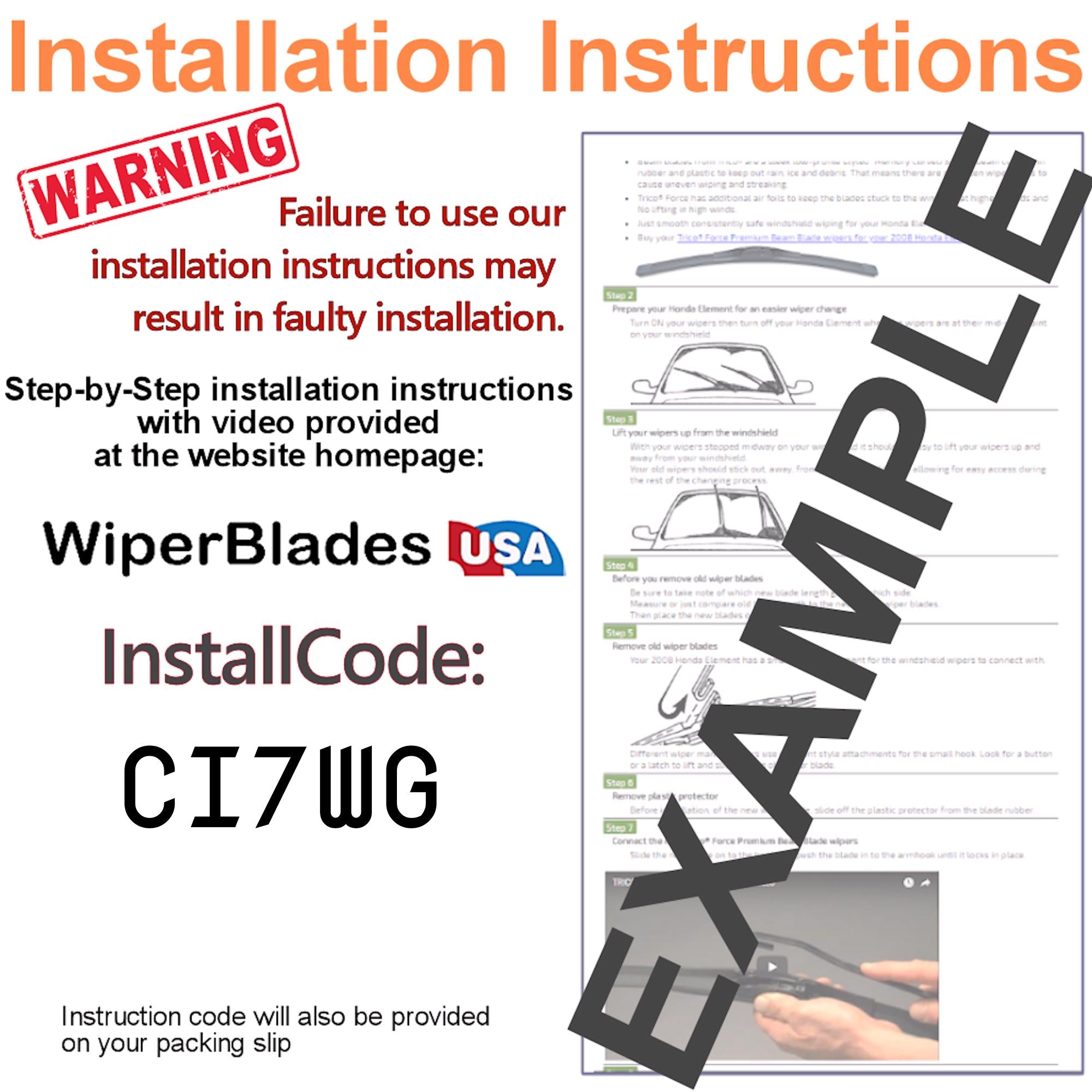Install Instructions & video for 2011 Volvo XC70 Tempest Elite Wiper Blades - WiperBladesUSA