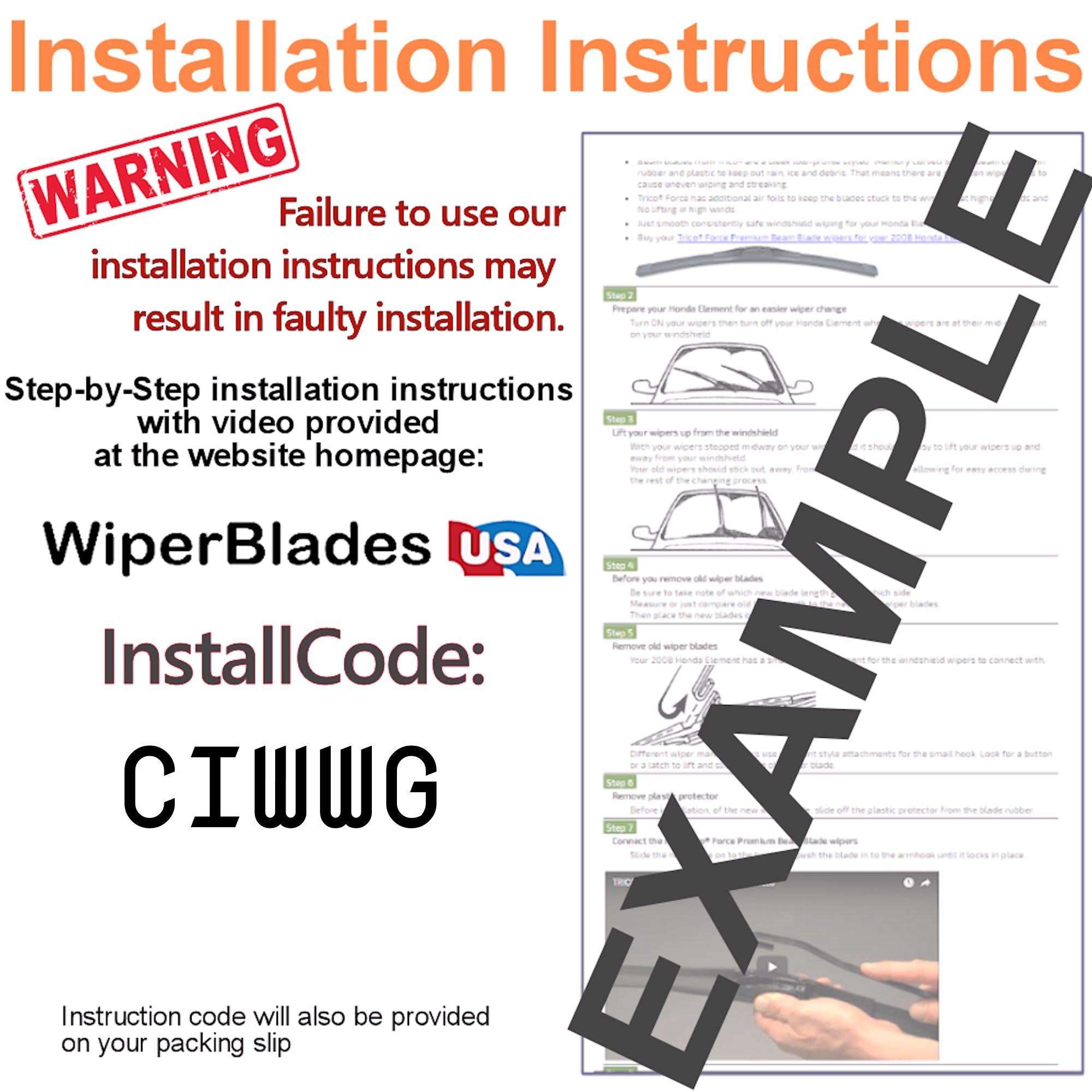 Install Instructions & video for 2000 Volvo V70 Tempest Elite Wiper Blades - WiperBladesUSA