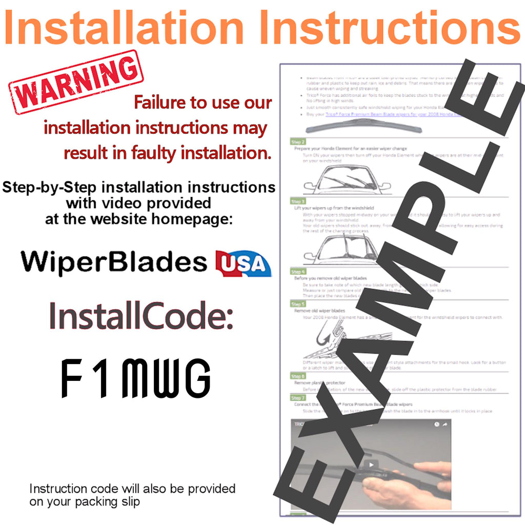 Install Instructions & video for 2017 Nissan Sentra Tempest Elite Wiper Blades - WiperBladesUSA