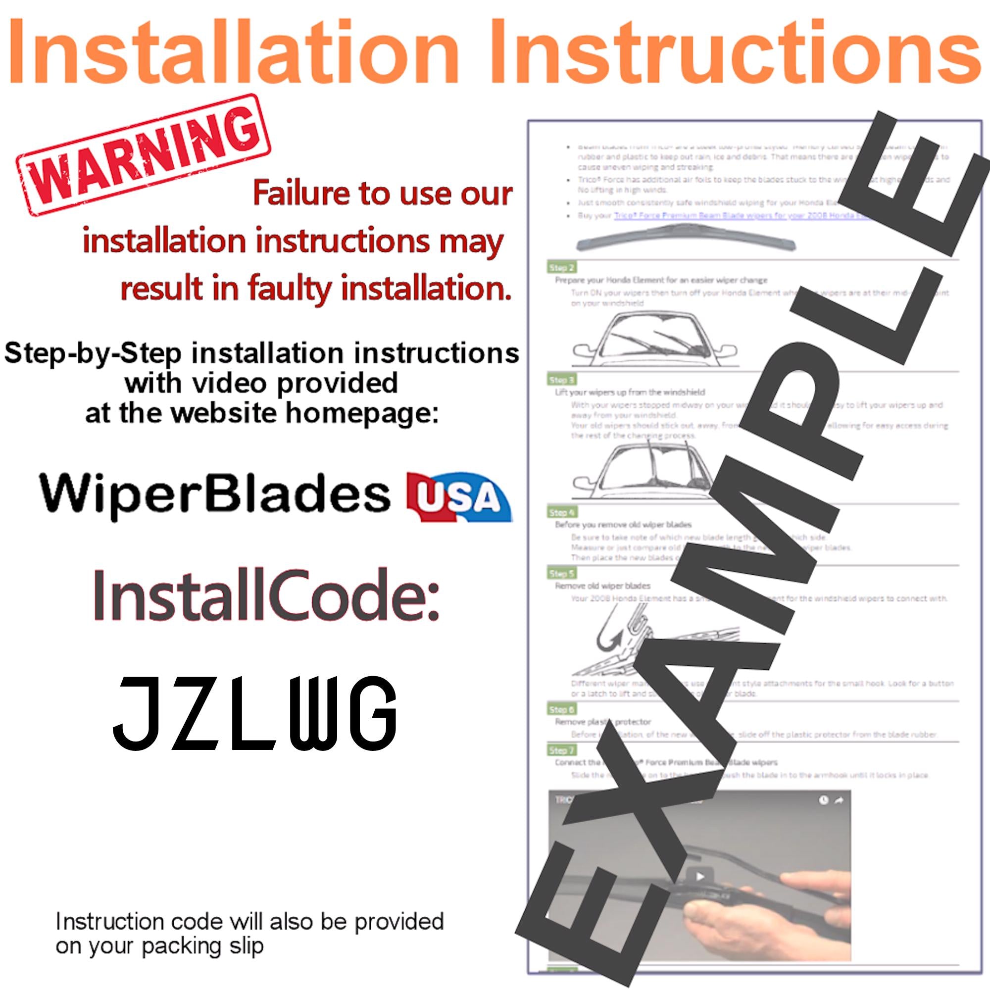 Install Instructions & video for 2019 Cadillac XT4 Pulse Wiper Blades - WiperBladesUSA
