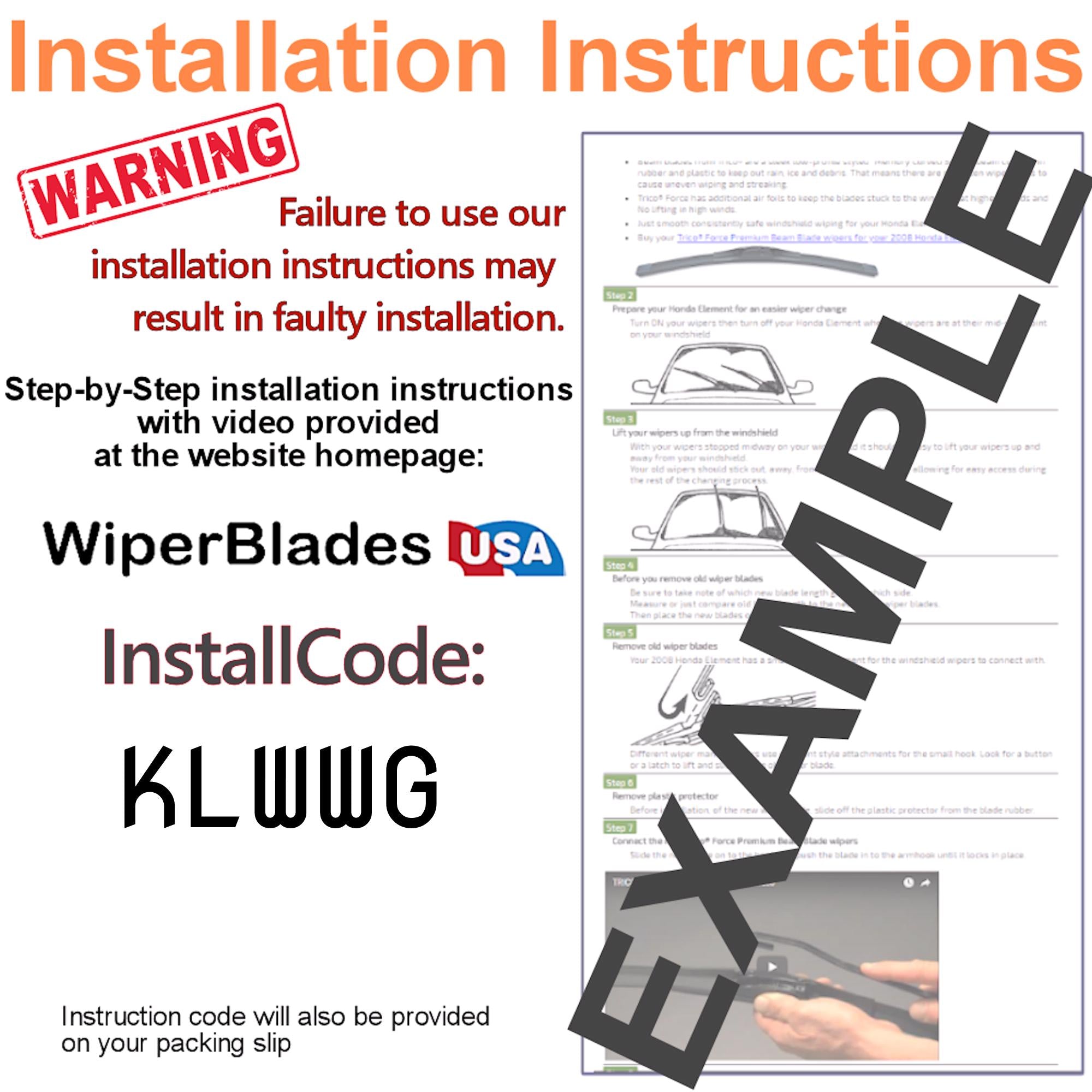Install Instructions & video for 2018 Mercedes-Benz GLE63 AMG S Pulse Wiper Blades - WiperBladesUSA