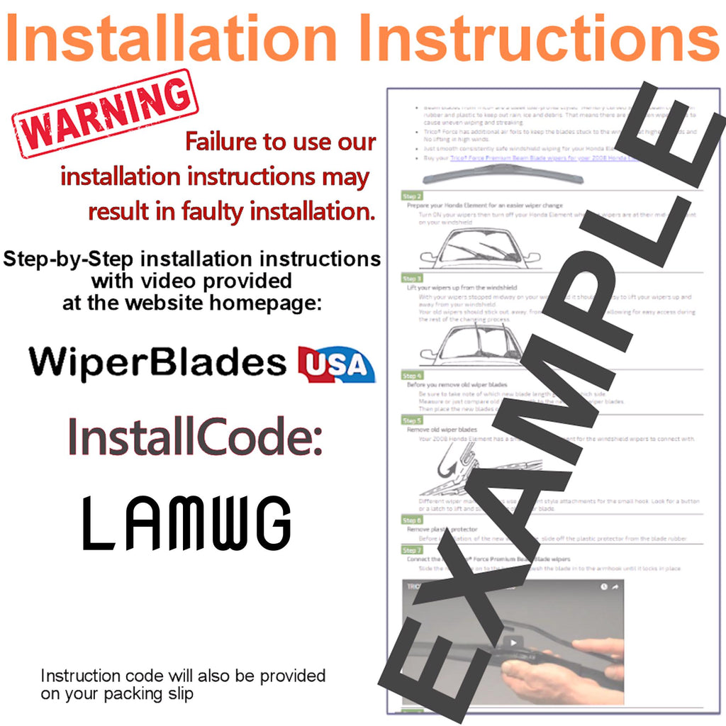 Install Instructions & video for 2019 Ford Expedition Pulse Wiper Blades - WiperBladesUSA