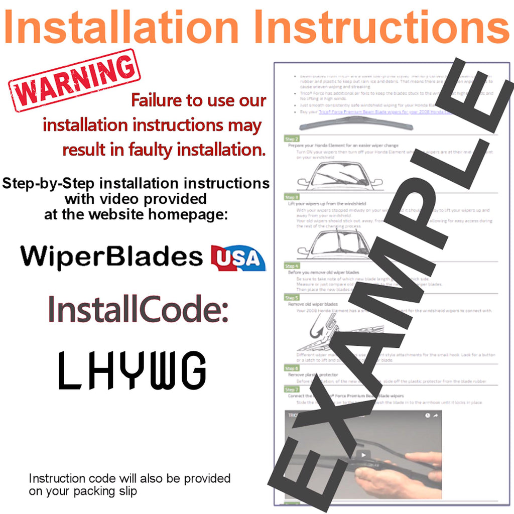 Install Instructions & video for 2019 Jaguar XF Pulse Wiper Blades - WiperBladesUSA