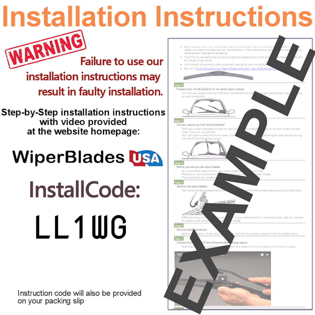 Install Instructions & video for 2019 Lexus RX450h Tempest Elite Wiper Blades - WiperBladesUSA