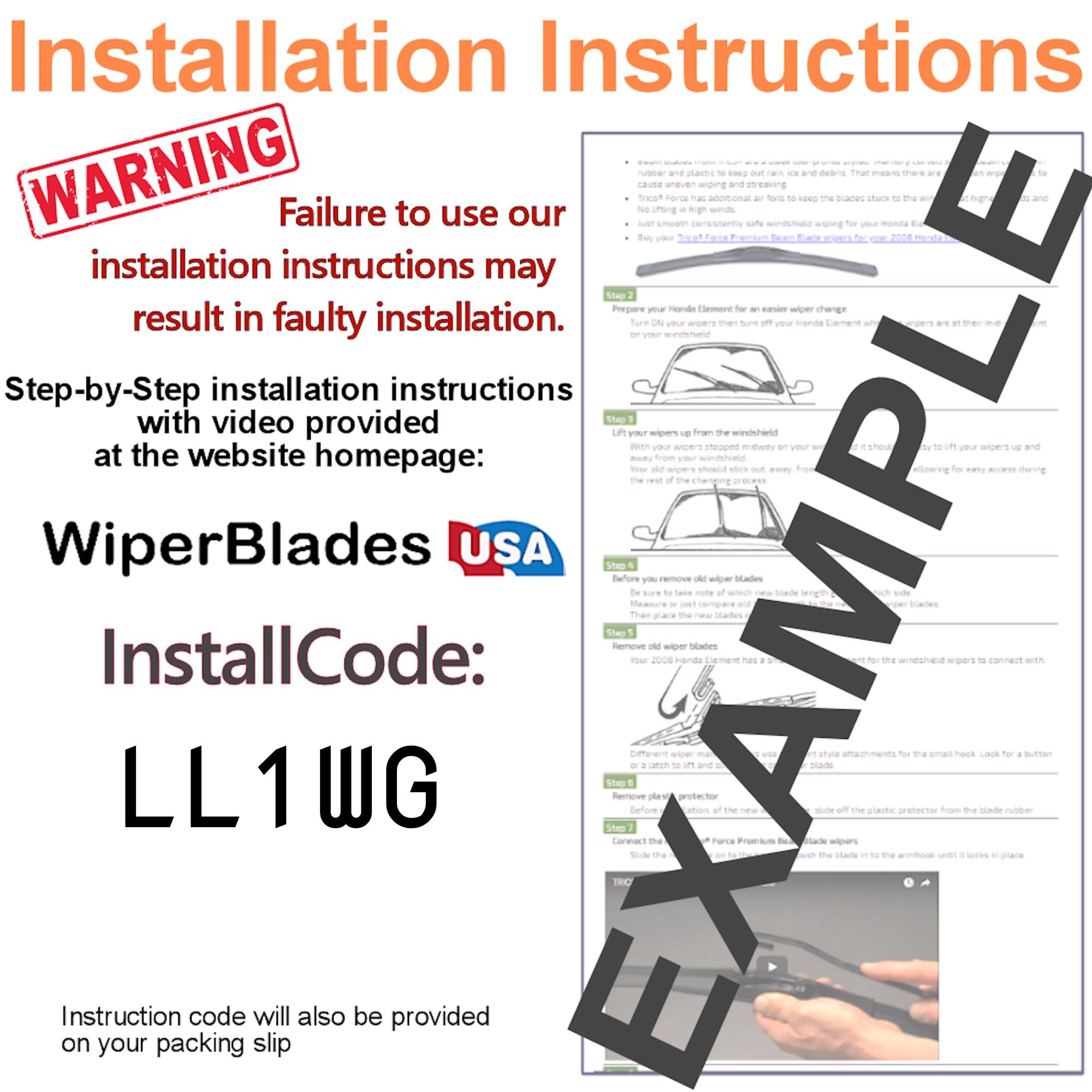 Install Instructions & video for 2019 Lexus RX450h Tempest Elite Wiper Blades - WiperBladesUSA
