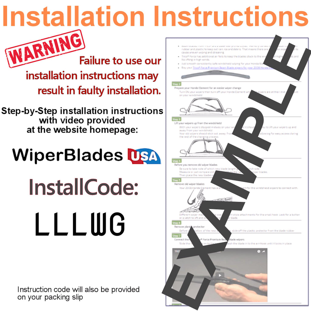 Install Instructions & video for 2019 Lexus LC500h Pulse Wiper Blades - WiperBladesUSA