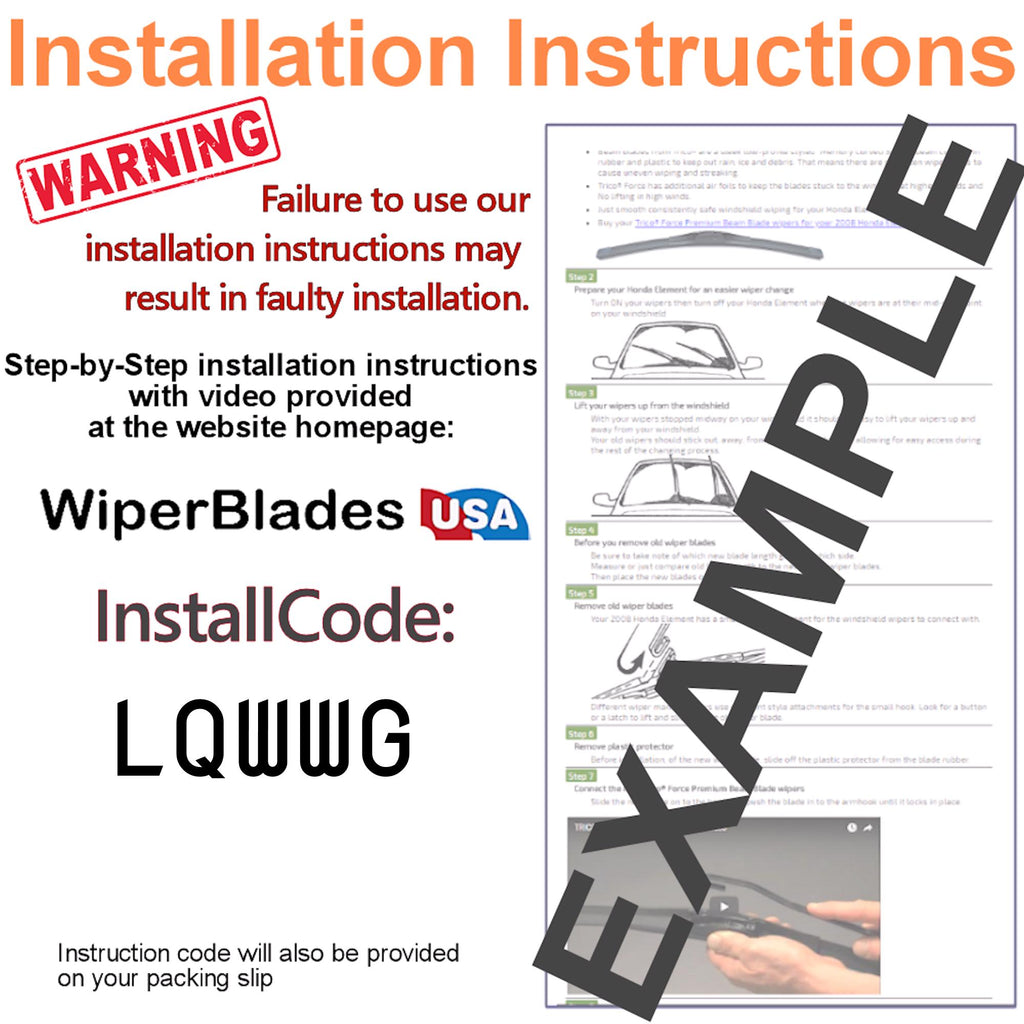 Install Instructions & video for 2019 Mercedes-Benz GLS550 Tempest Elite Wiper Blades - WiperBladesUSA