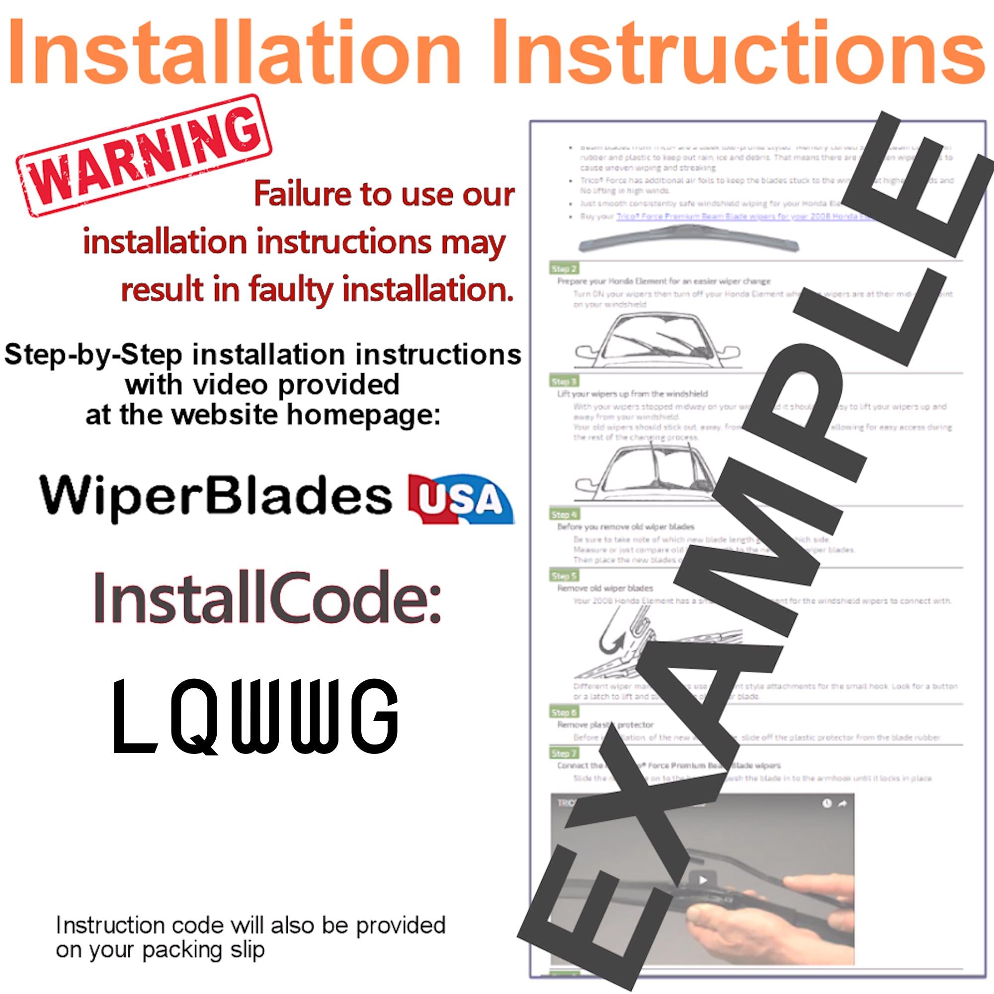 Install Instructions & video for 2019 Mercedes-Benz GLS550 Tempest Elite Wiper Blades - WiperBladesUSA