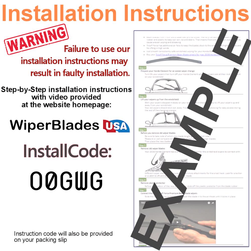 Install Instructions & video for 2022 Chevrolet Bolt EUV Tempest Elite Wiper Blades - WiperBladesUSA