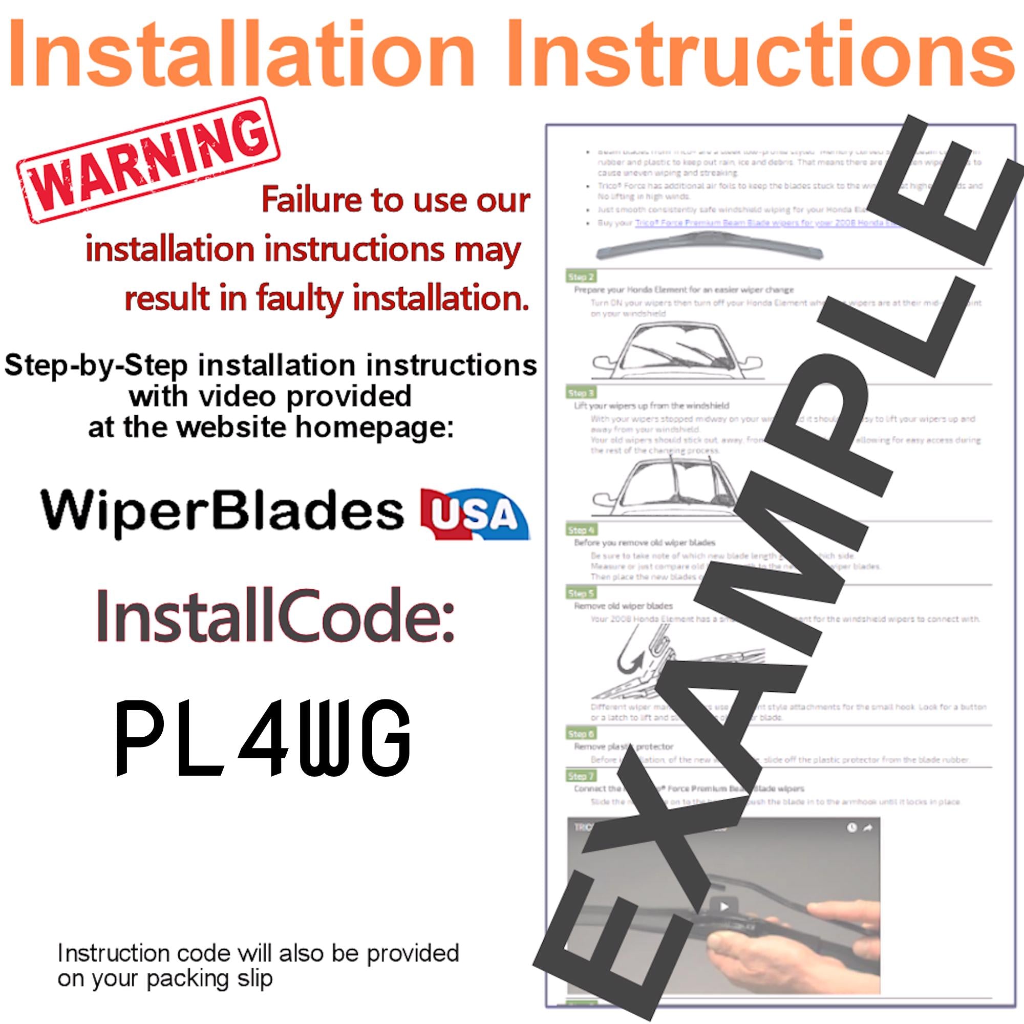 Install Instructions & video for 2010 Dodge Viper Tempest Elite Wiper Blades - WiperBladesUSA