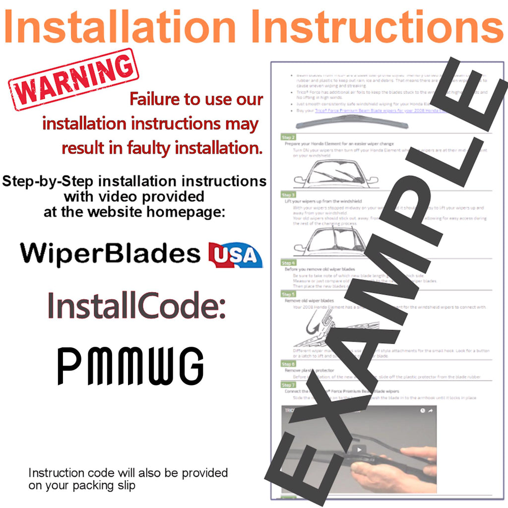 Install Instructions & video for 2025 Ford F350 F-350 Super Duty Pulse Wiper Blades - WiperBladesUSA