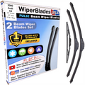 Wiper blades set for 2000 Audi A4 including rear wiper with 1yr Warranty - WiperBladesUSA - Size Correct