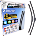 Wiper blades set for 2011 Audi A5 Quattro with 1yr Warranty - WiperBladesUSA - Size Correct