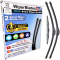Wiper blades set for 2000 Audi A6 Quattro including rear wiper with 1yr Warranty - WiperBladesUSA - Size Correct