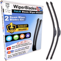 Wiper blades set for 2000 Audi TT with 1yr Warranty - WiperBladesUSA - Size Correct