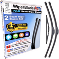 Wiper blades set for 2015 Audi Q7 including rear wiper with 1yr Warranty - WiperBladesUSA - Size Correct