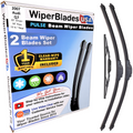 Wiper blades set for 2007 Audi Q7 including rear wiper with 1yr Warranty - WiperBladesUSA - Size Correct