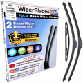 Wiper blades set for 2009 Cadillac Escalade including rear wiper with 1yr Warranty - WiperBladesUSA - Size Correct