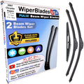 Wiper blades set for 2007 Chrysler Aspen including rear wiper with 1yr Warranty - WiperBladesUSA - Size Correct
