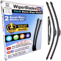 Wiper blades set for 2012 GMC Yukon XL 1500 including rear wiper with 1yr Warranty - WiperBladesUSA - Size Correct