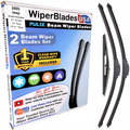 Wiper blades set for 2005 Jeep Grand Cherokee including rear wiper with 1yr Warranty - WiperBladesUSA - Size Correct