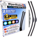Wiper blades set for 2002 Land Rover Range Rover including rear wiper with 1yr Warranty - WiperBladesUSA - Size Correct