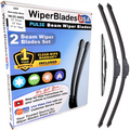 Wiper blades set for 2000 Mercedes-Benz ML55 AMG including rear wiper with 1yr Warranty - WiperBladesUSA - Size Correct