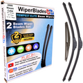 Wiper blades set for 2009 Nissan Cube including rear wiper with 2yr Warranty - WiperBladesUSA - Size Correct