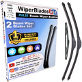 Wiper blades set for 2005 Saab 9-5 including rear wiper with 1yr Warranty - WiperBladesUSA - Size Correct