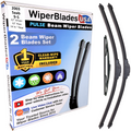 Wiper blades set for 2003 Saab 9-5 including rear wiper with 1yr Warranty - WiperBladesUSA - Size Correct