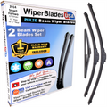 Wiper blades set for 2014 Smart Fortwo including rear wiper with 1yr Warranty - WiperBladesUSA - Size Correct