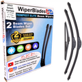 Wiper blades set for 2013 Smart Fortwo including rear wiper with 2yr Warranty - WiperBladesUSA - Size Correct