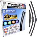 Wiper blades set for 2018 Ford C-Max including rear wiper with 1yr Warranty - WiperBladesUSA - Size Correct