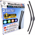 Wiper blades set for 2019 Jaguar XF with 1yr Warranty - WiperBladesUSA - Size Correct