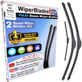 Wiper blades set for 2017 Kia Rondo including rear wiper with 1yr Warranty - WiperBladesUSA - Size Correct