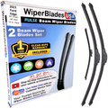 Wiper blades set for 2021 Ford Edge including rear wiper with 1yr Warranty - WiperBladesUSA - Size Correct
