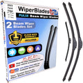 Wiper blades set for 2023 Ford Edge including rear wiper with 1yr Warranty - WiperBladesUSA - Size Correct
