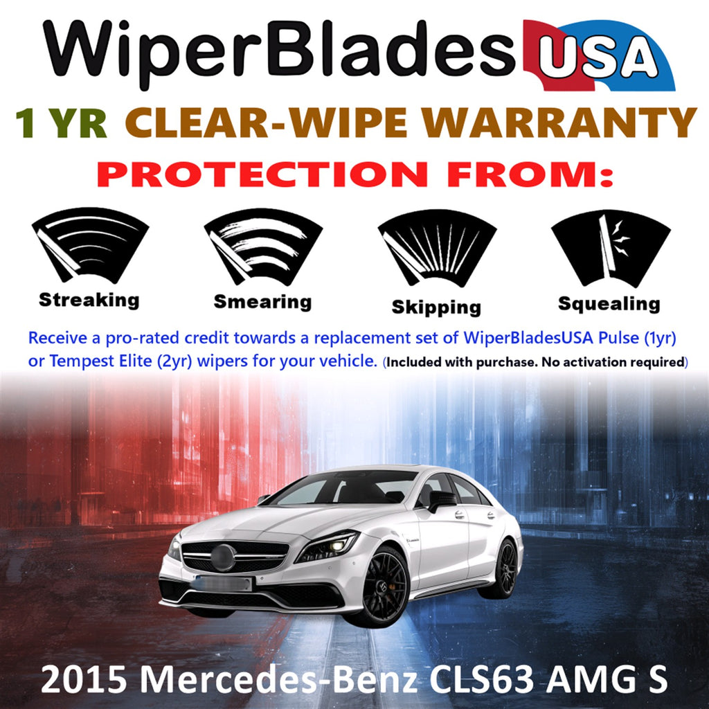 2015 Mercedes-Benz CLS63 AMG S Front Wiper blades Set Includes 1yr Wear Warranty & Free Delivery