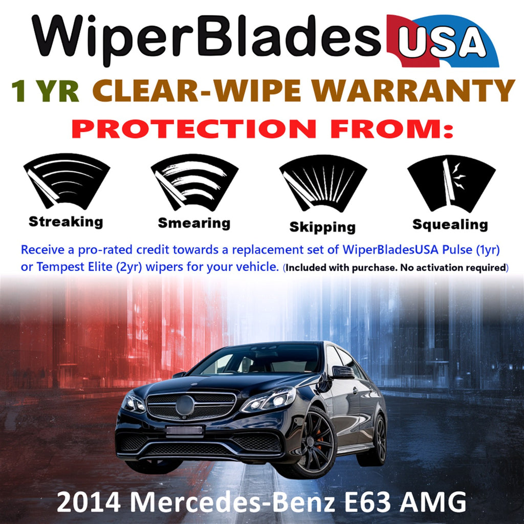 2014 Mercedes-Benz E63 AMG Front Wiper blades Set Includes 1yr Wear Warranty & Free Delivery