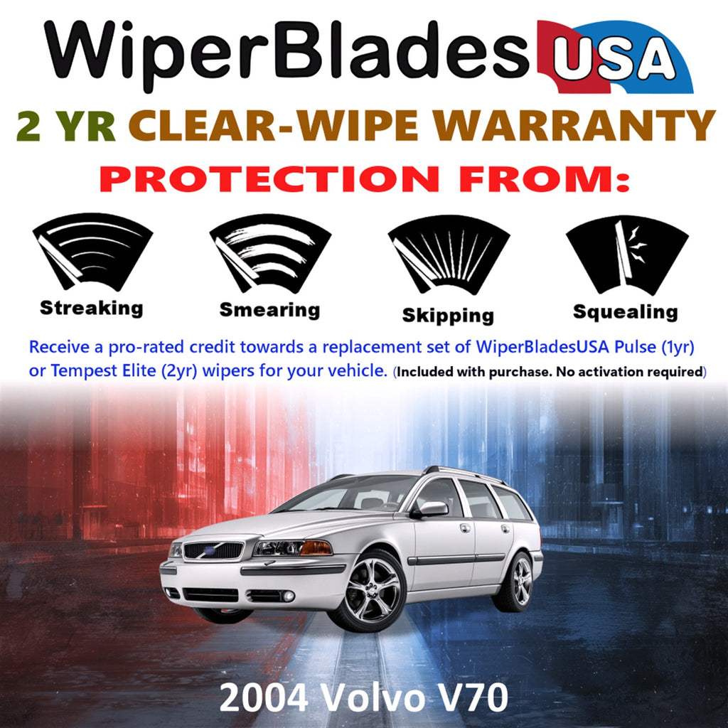 2004 Volvo V70 Front Wiper blades Set  Includes 2yr Wear Warranty & Free Delivery