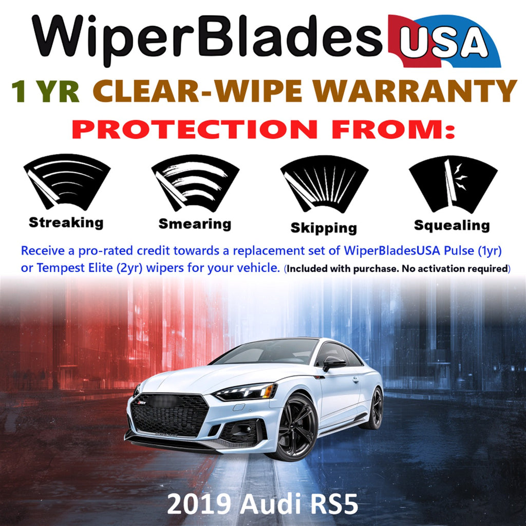 2019 Audi RS5 Front Wiper blades Set Includes 1yr Wear Warranty & Free Delivery