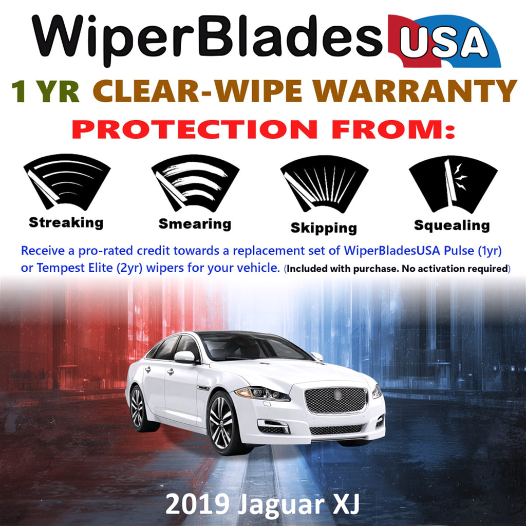 2019 Jaguar XJ Front Wiper blades Set Includes 1yr Wear Warranty & Free Delivery